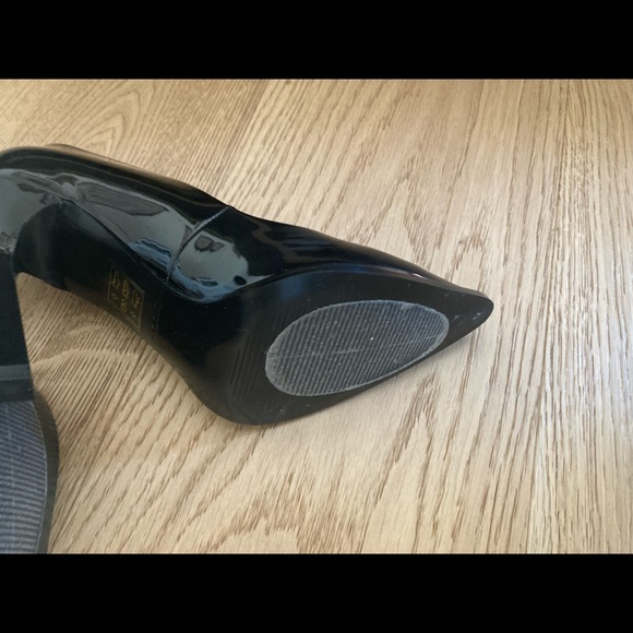 Aldo black pointed toe heel with reflective lining - Picture 5 of 6